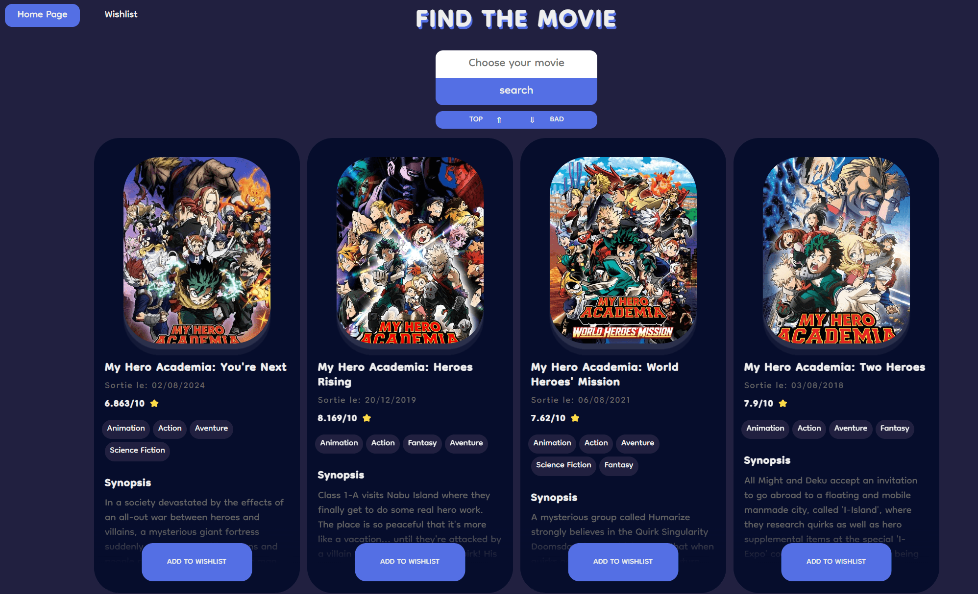 Bibliothèque de films